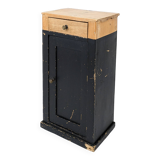 Table de chevet vintage en bois Porte Vieux bois massif Rétro Mid Century Table de chevet Commode Ch