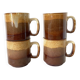 Mugs vintage en grès émaillé , England