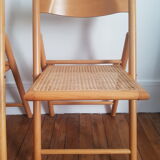 Set of 2 folding chairs cannees