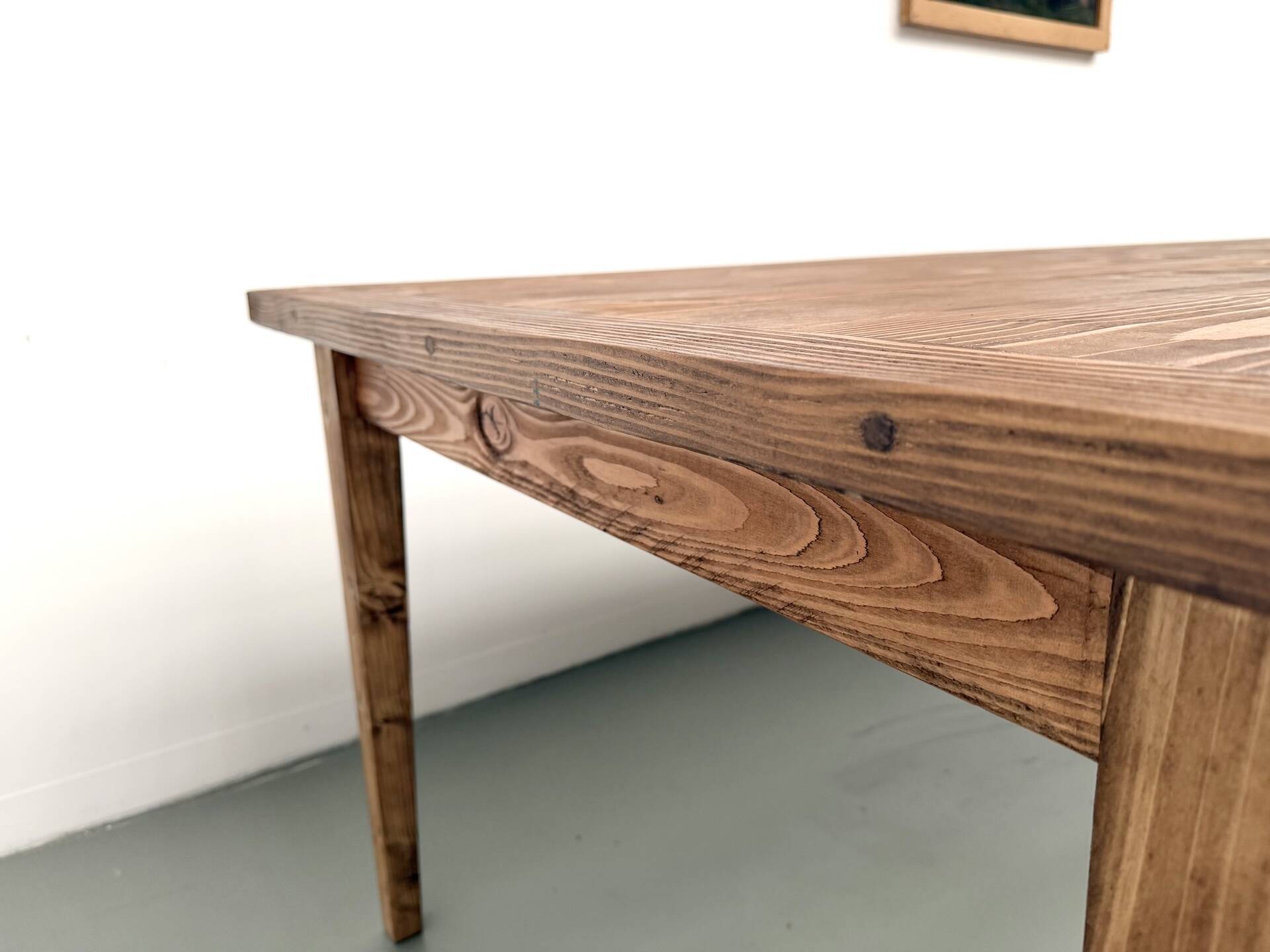 XXL table in solid pine, circa 1970