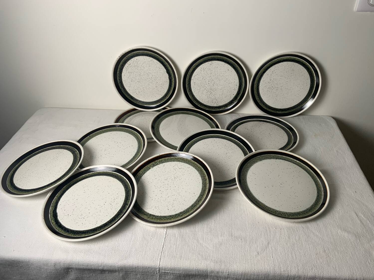 12 Vintage Dessert Plates