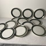 12 Vintage Dessert Plates