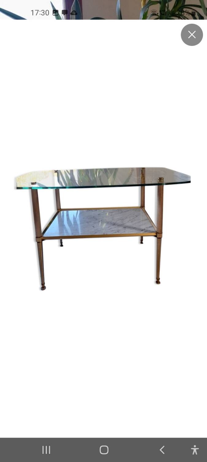 Vintage glass table