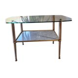 Table en verre vintage