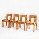 Vintage table and chairs designed by Silvio Coppola for Fratelli Montina.