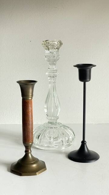 Chic Vintage Bougeoirs Trio