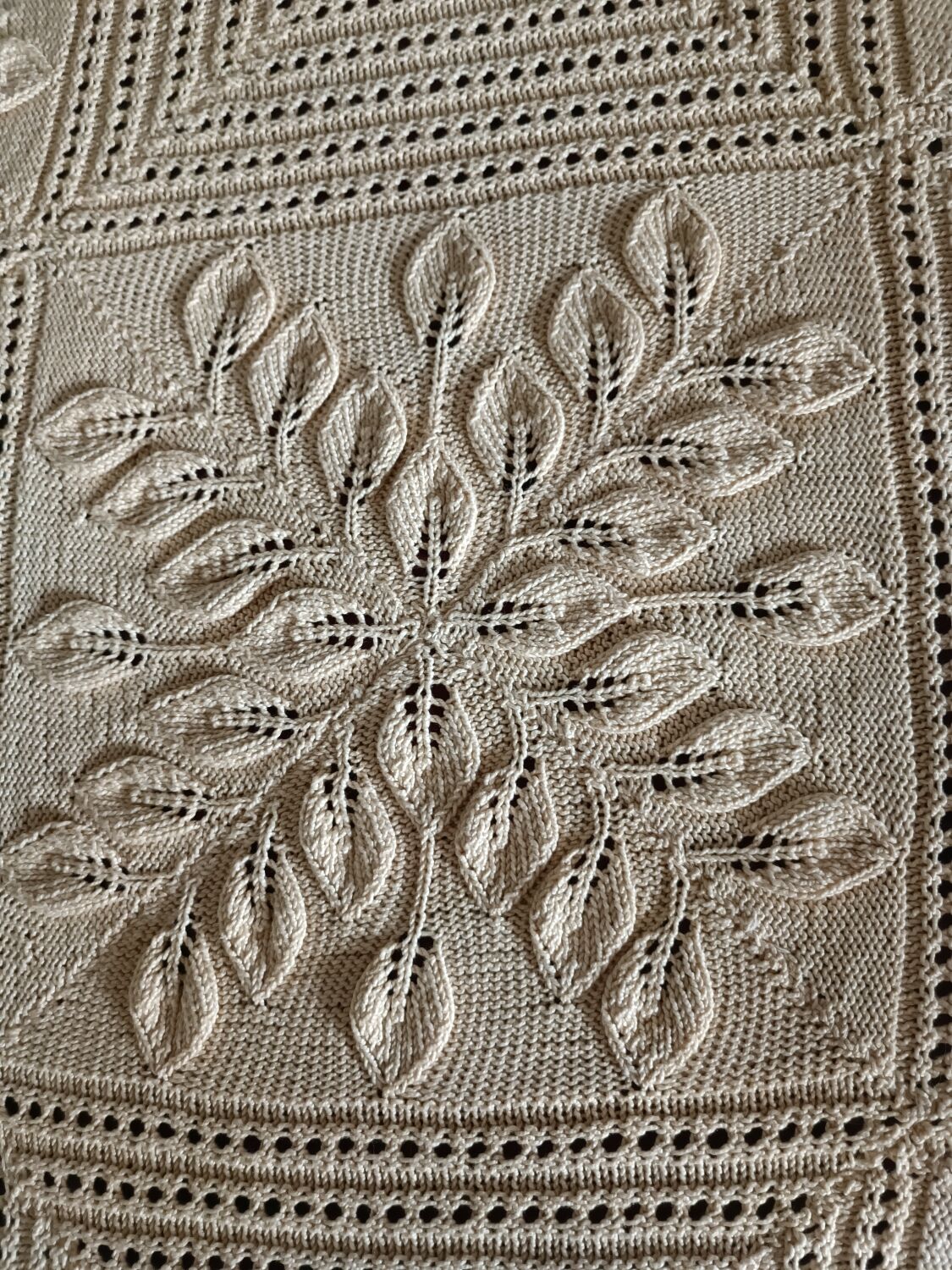 Old cotton needle bed cover