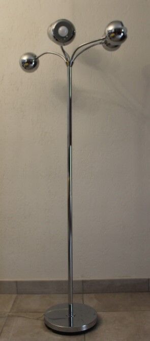 Lampadaire space age 5 feux eye ball articulés