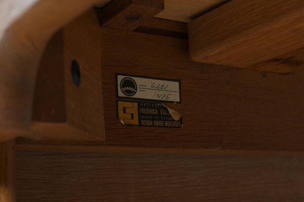 Table de bibliothèque Børge Mogensen 6281 en chêne rare