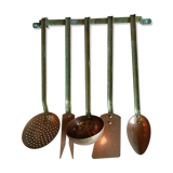 Set utensil copper and brass
