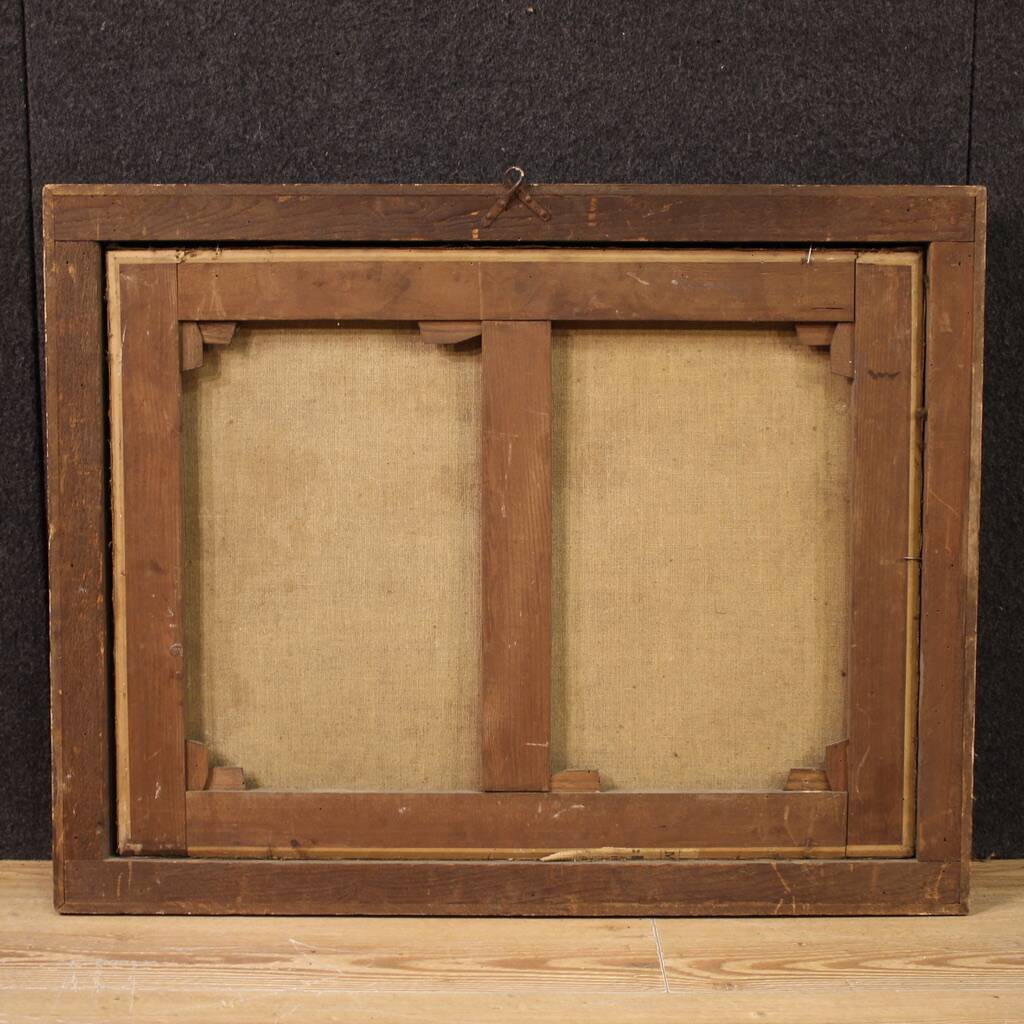 17th century bucolic landscape painting with figures, pastoral scene