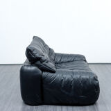 Black leather sofa, 70, two places