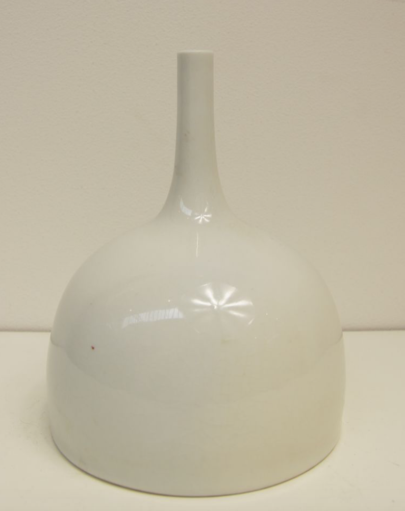 White ceramic vase by Rene Devie France 1972