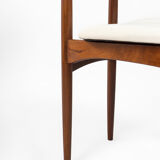 Set of 2 Danish chairs in afrormosia, Denmark, 1960s