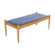 Scandinavian coffee table oak and slate 60's