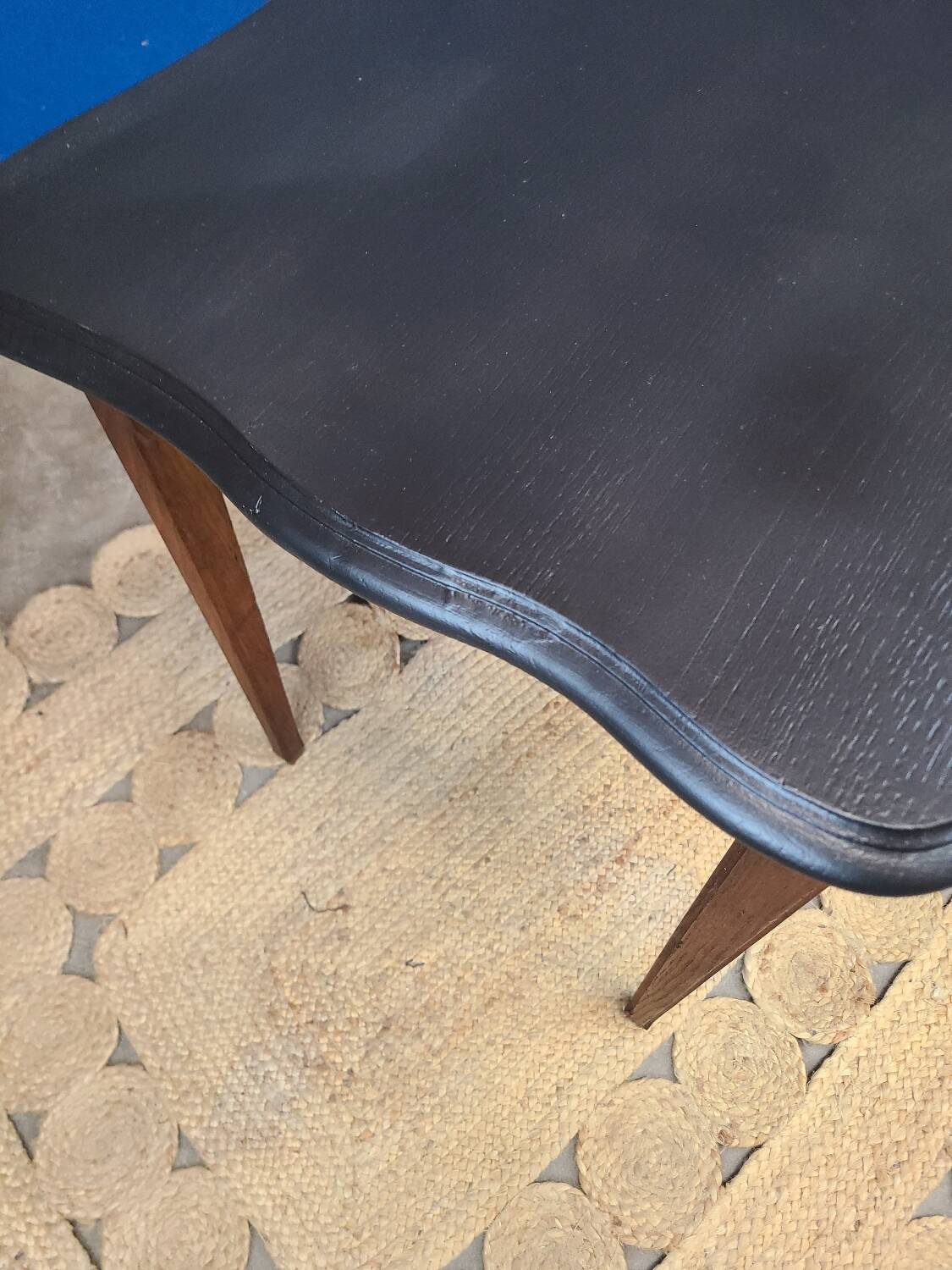 Vintage art deco table 1930 in solid wood