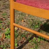 Beech and fabric chair