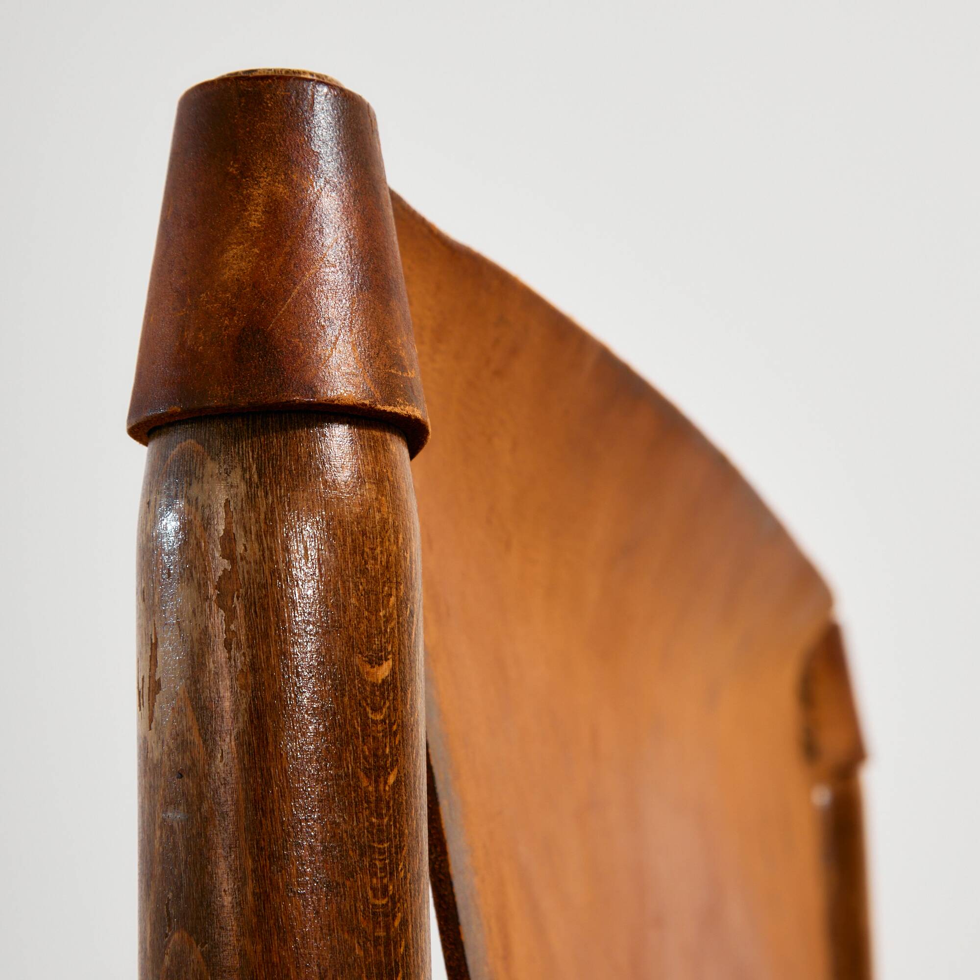 Hungarian calf leather lounge chair