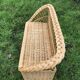 Vintage 60s rattan storage bench