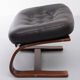 Kengu Leather Ottoman Rykken Norway 1960s