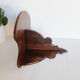 Wooden wall shelf, plant holder