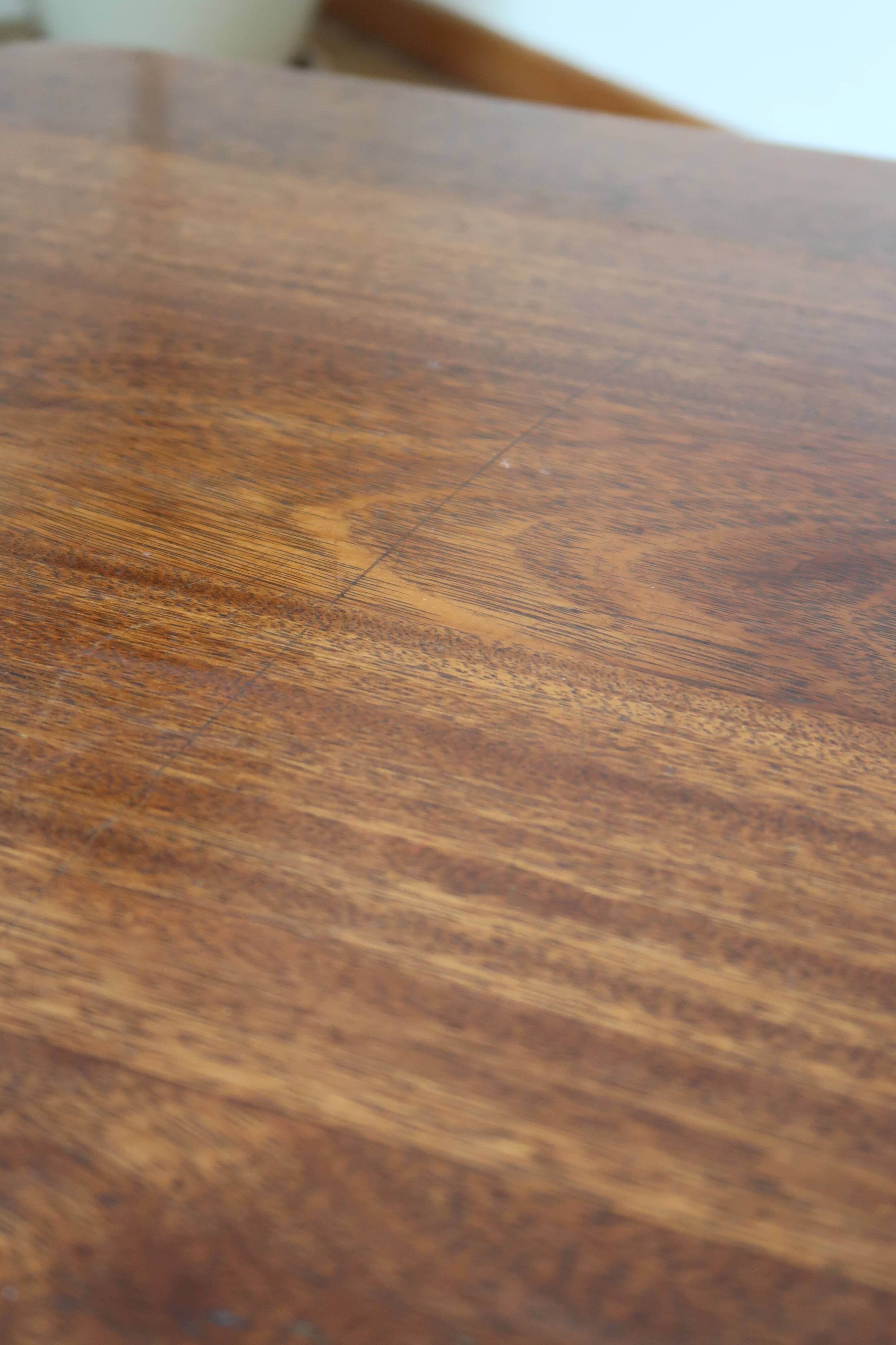 Brutalist coffee table in solid oak