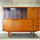 Enfilade haute scandinave en teck années 60