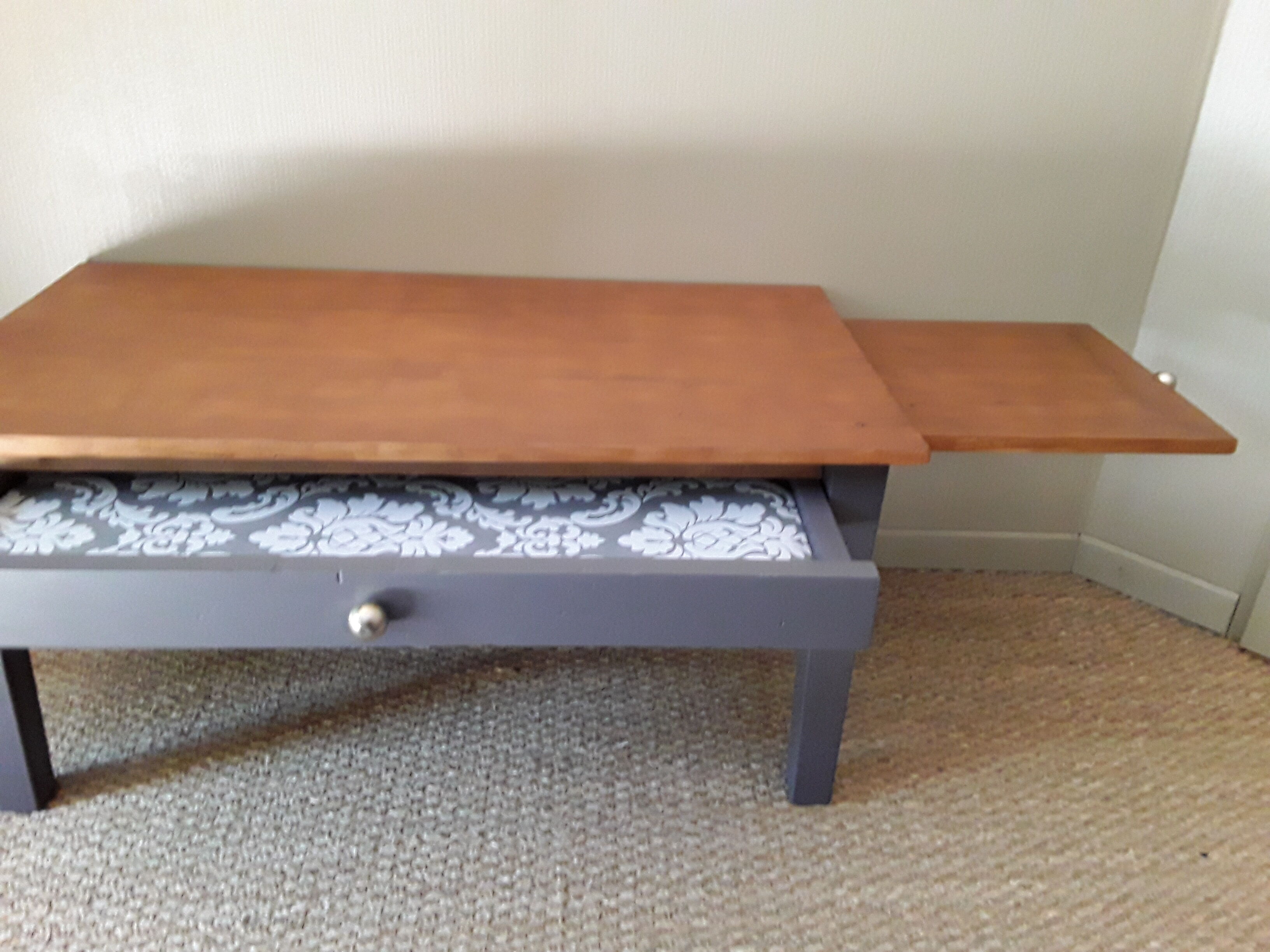 Former living room coffee table makeover