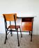 Vintage wooden desk from the 1950s.