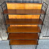 String wood and metal shelf