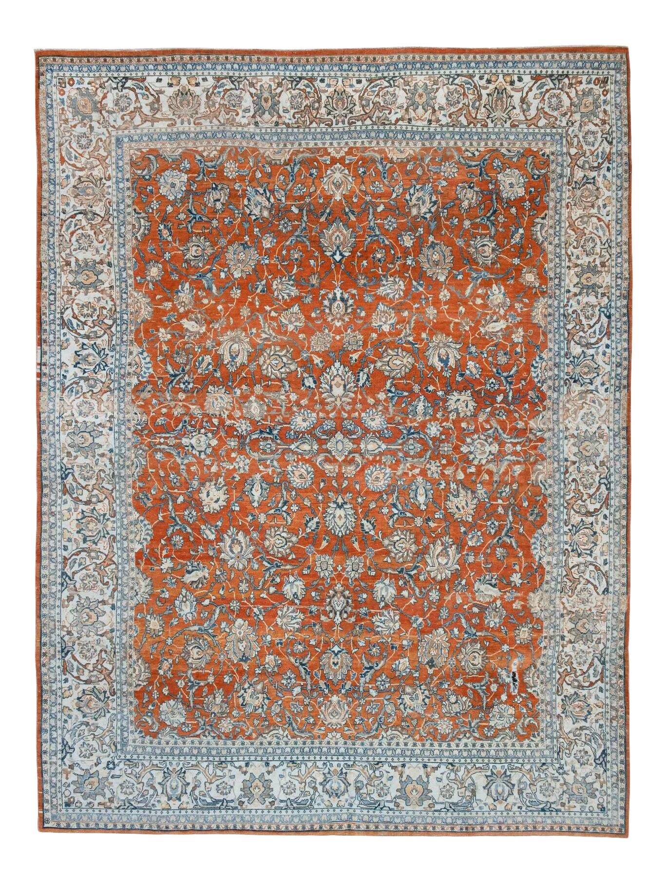 Vintage handmade Turkish rug 265x360 cm