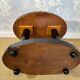 Art Deco side table with walnut burl veneer, France, 1930s.