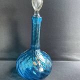 Large enameled blue carafe