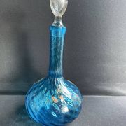 Large enameled blue carafe