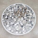 Vintage round mosaic coffee table