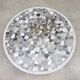 Vintage round mosaic coffee table