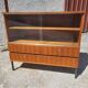 1960 vintage furniture teak plate showcase chest