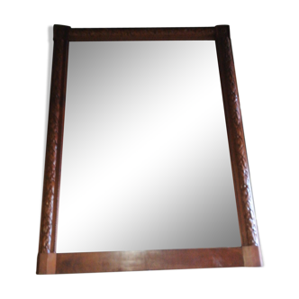 Walnut mirror, 50/60s