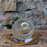 Moulded glass globe walk-in lamp