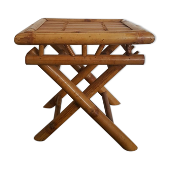 Bamboo side table
