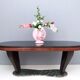 Vintage Dining Table by Vittorio Dassi with Opaline Glass Top and Marble Base