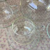 Clear glass tea set