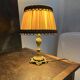 Bronze lamp in Rococo style from the 18th century.
