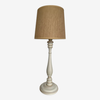 Lampe vintage en bois années 1980