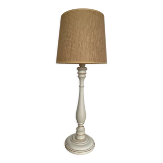 Lampe vintage en bois années 1980