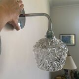 Wall lamp with vintage globe