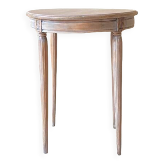 Whitewashed side table