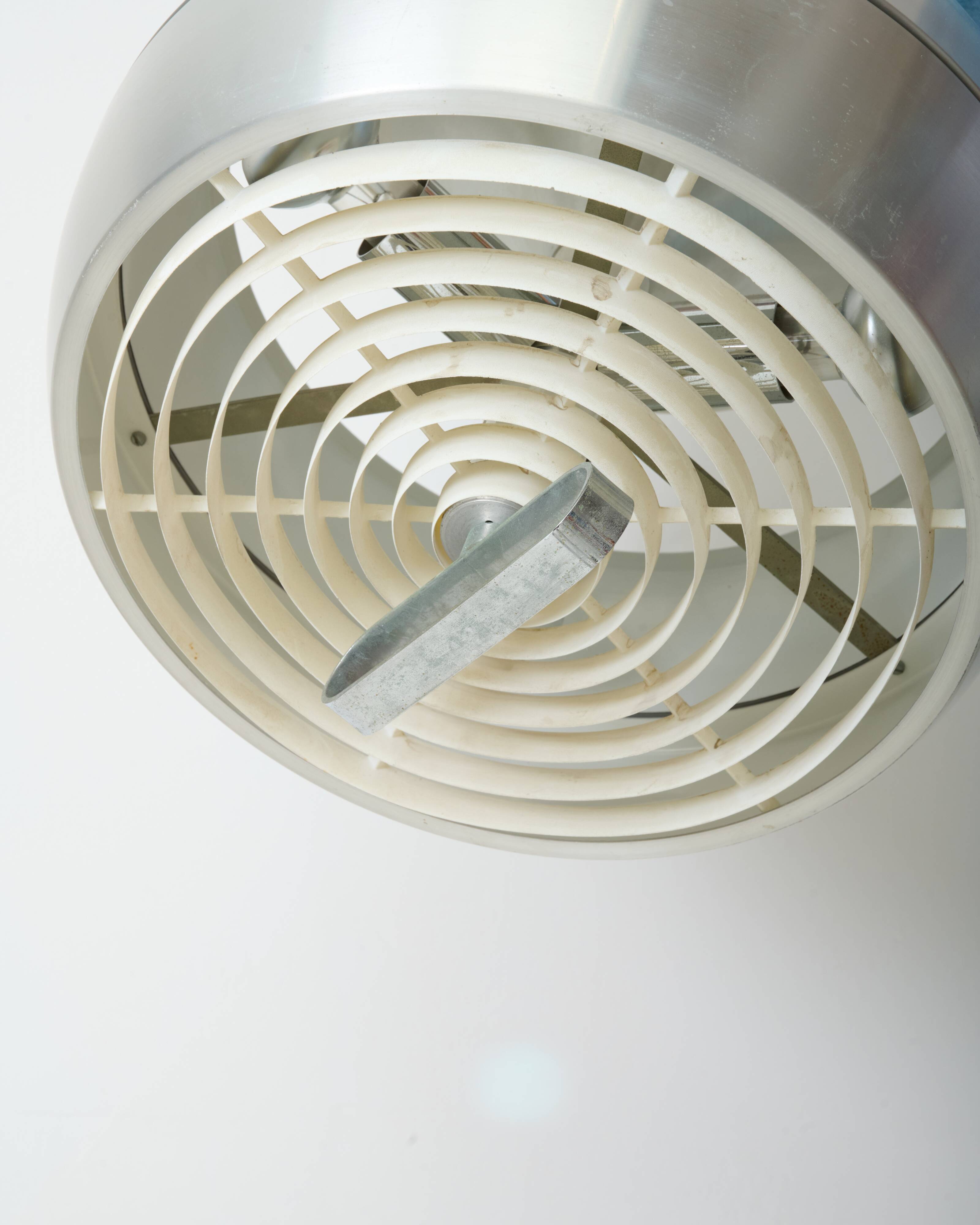 Brushed stainless steel pendant light, Raak, 1960s