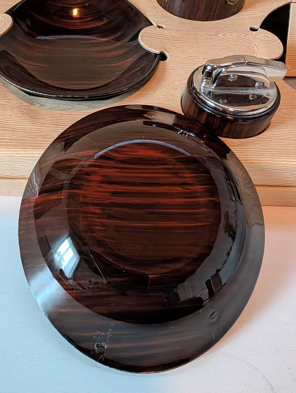 Earthenware ashtray from Salins-les-Bains