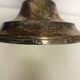Silver metal candlestick with goldsmith's mark RM France